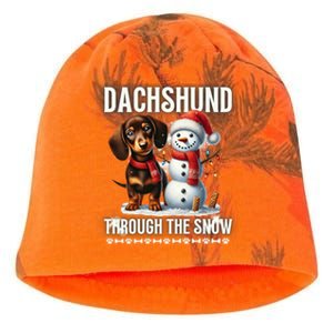 Dashing Through The Snow Dachshund Christmas Dog Lover Great Gift Kati - Camo Knit Beanie