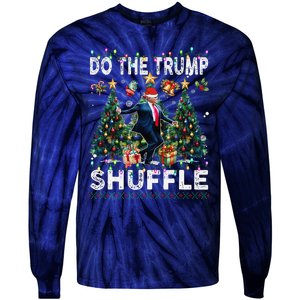 Do The Trump Shuffle Political Humor Trump Dance Fun Tie-Dye Long Sleeve Shirt