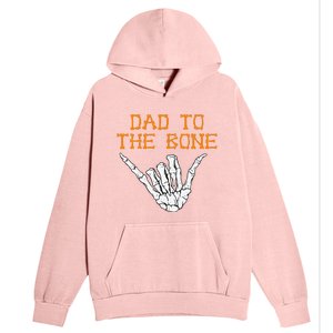 Dad To The Bone Spooky Skeleton Hand Funny Halloween Urban Pullover Hoodie