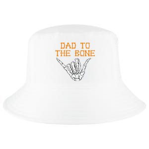 Dad To The Bone Spooky Skeleton Hand Funny Halloween Cool Comfort Performance Bucket Hat