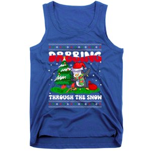 Dabbing Through The Snow Dab Dance Penguin Christmas Lights Great Gift Tank Top