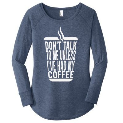 DonT Talk To Me Unless IVe Had My Coffee Funny Matching Women's Perfect Tri Tunic Long Sleeve Shirt