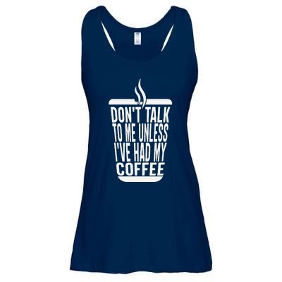 DonT Talk To Me Unless IVe Had My Coffee Funny Matching Ladies Essential Flowy Tank