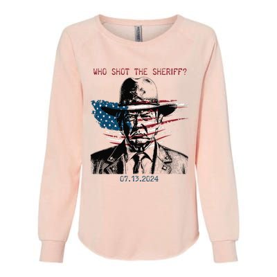 Donald Trump They Missed Who Shot The Sheriff Womens California Wash Sweatshirt