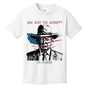 Donald Trump They Missed Who Shot The Sheriff Kids T-Shirt