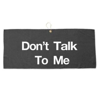 Dont Talk To Me Large Microfiber Waffle Golf Towel