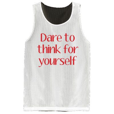 Dare To Think For Yourself Mesh Reversible Basketball Jersey Tank