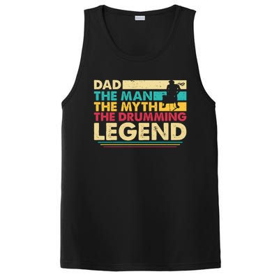 Dad The The Myth The Drumming Legend Gift PosiCharge Competitor Tank