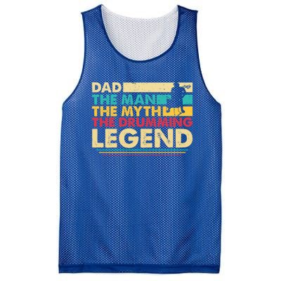 Dad The The Myth The Drumming Legend Gift Mesh Reversible Basketball Jersey Tank