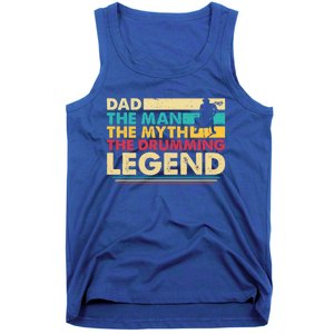 Dad The The Myth The Drumming Legend Gift Tank Top