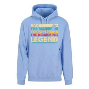 Dad The The Myth The Drumming Legend Gift Unisex Surf Hoodie