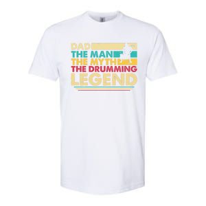 Dad The The Myth The Drumming Legend Gift Softstyle CVC T-Shirt