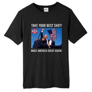 Donald Trump Take Your Best Shot Make America Great Again Tall Fusion ChromaSoft Performance T-Shirt