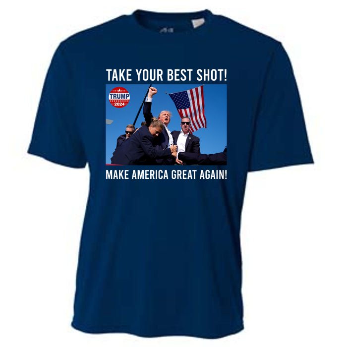 Donald Trump Take Your Best Shot Make America Great Again Cooling Performance Crew T-Shirt