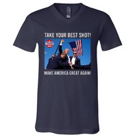 Donald Trump Take Your Best Shot Make America Great Again V-Neck T-Shirt