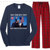 Donald Trump Take Your Best Shot Make America Great Again Long Sleeve Pajama Set