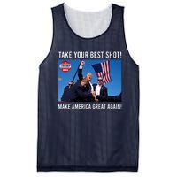 Donald Trump Take Your Best Shot Make America Great Again Mesh Reversible Basketball Jersey Tank