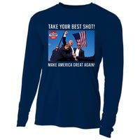 Donald Trump Take Your Best Shot Make America Great Again Cooling Performance Long Sleeve Crew