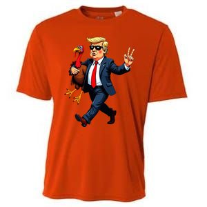 Donald Trump Turkey Pumpkin Cooling Performance Crew T-Shirt