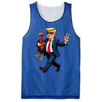 Donald Trump Turkey Pumpkin Mesh Reversible Basketball Jersey Tank