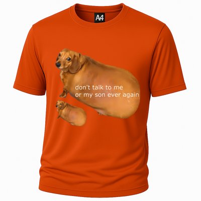 Dont Talk To Me Or My Son Ever Again Geek Dog Cooling Performance Crew T-Shirt