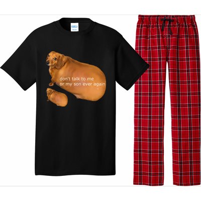 Dont Talk To Me Or My Son Ever Again Geek Dog Pajama Set