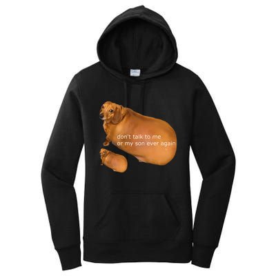 Dont Talk To Me Or My Son Ever Again Geek Dog Women's Pullover Hoodie