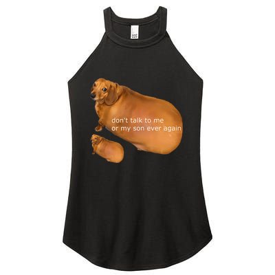 Dont Talk To Me Or My Son Ever Again Geek Dog Women's Perfect Tri Rocker Tank