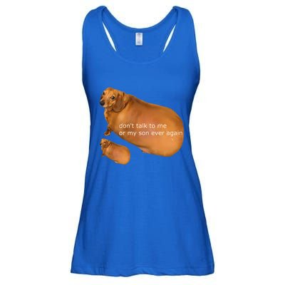 Dont Talk To Me Or My Son Ever Again Geek Dog Ladies Essential Flowy Tank