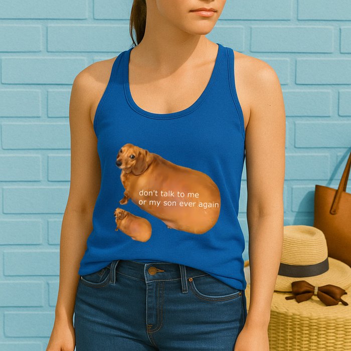 Dont Talk To Me Or My Son Ever Again Geek Dog Womens Tank Top