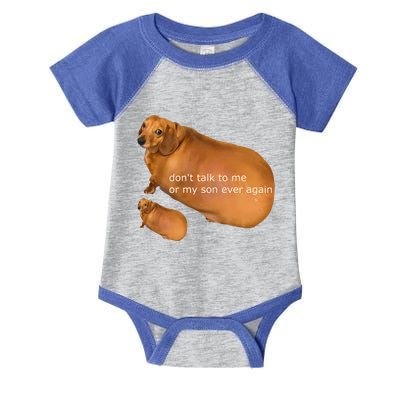 Dont Talk To Me Or My Son Ever Again Geek Dog Infant Baby Jersey Bodysuit