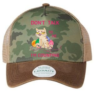 DonT Talk To Me IM Counting Funny Crochet Cat Lover Legacy Tie Dye Trucker Hat