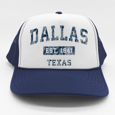 Dallas Texas Tx Vintage Sports Design Trucker Hat