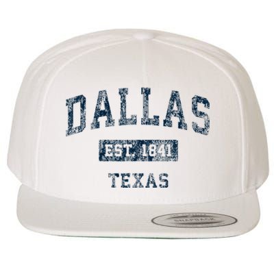 Dallas Texas Tx Vintage Sports Design Wool Snapback Cap