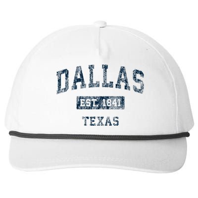 Dallas Texas Tx Vintage Sports Design Snapback Five-Panel Rope Hat