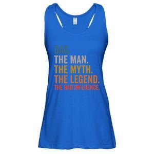 Dad The The Myth The Legend The Bad Influence Gift Ladies Essential Flowy Tank