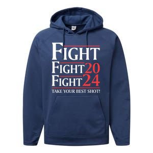 Donald Trump Take Your Best Shot 2024 Performance Fleece Hoodie