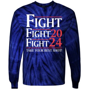 Donald Trump Take Your Best Shot 2024 Tie-Dye Long Sleeve Shirt