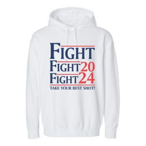 Donald Trump Take Your Best Shot 2024 Garment-Dyed Fleece Hoodie