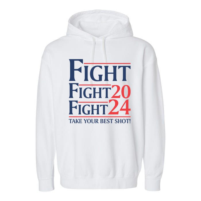 Donald Trump Take Your Best Shot 2024 Garment-Dyed Fleece Hoodie