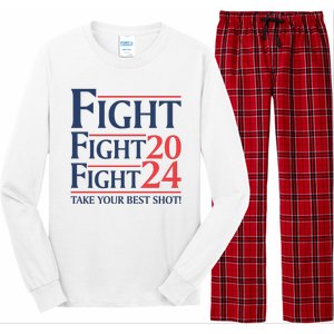 Donald Trump Take Your Best Shot 2024 Long Sleeve Pajama Set