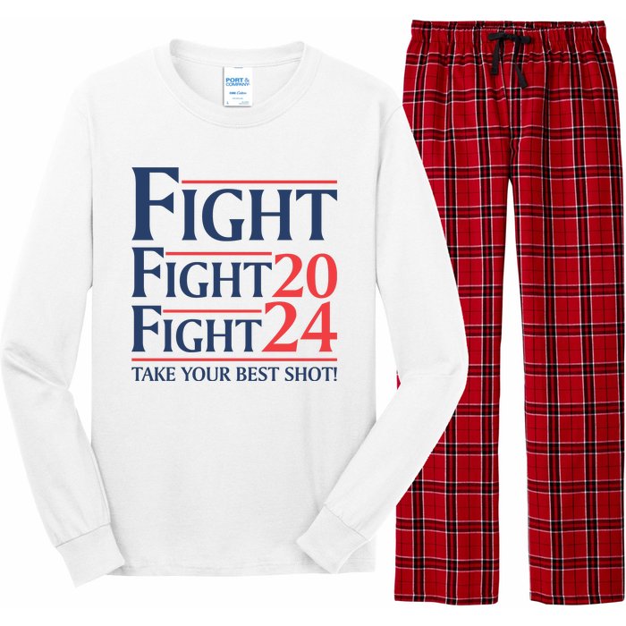 Donald Trump Take Your Best Shot 2024 Long Sleeve Pajama Set