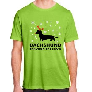 Dachshund Through The Snow Great Gift Dog Lover Christmas Gift Cute Gift Adult ChromaSoft Performance T-Shirt