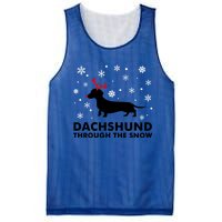 Dachshund Through The Snow Great Gift Dog Lover Christmas Gift Cute Gift Mesh Reversible Basketball Jersey Tank