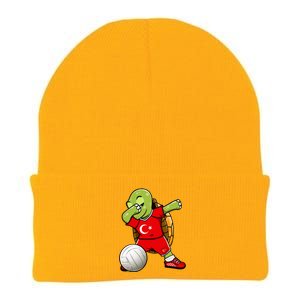 Dabbing Turtle Turkey Volleyball Fans Jersey Turkish Flag Gift Knit Cap Winter Beanie