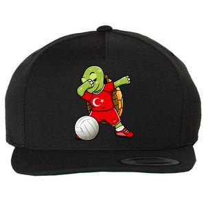 Dabbing Turtle Turkey Volleyball Fans Jersey Turkish Flag Gift Wool Snapback Cap