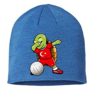 Dabbing Turtle Turkey Volleyball Fans Jersey Turkish Flag Gift Sustainable Beanie