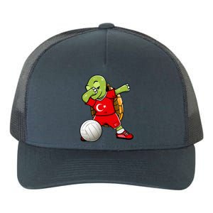 Dabbing Turtle Turkey Volleyball Fans Jersey Turkish Flag Gift Yupoong Adult 5-Panel Trucker Hat