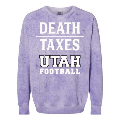 Death Texas Utah Football Colorblast Crewneck Sweatshirt