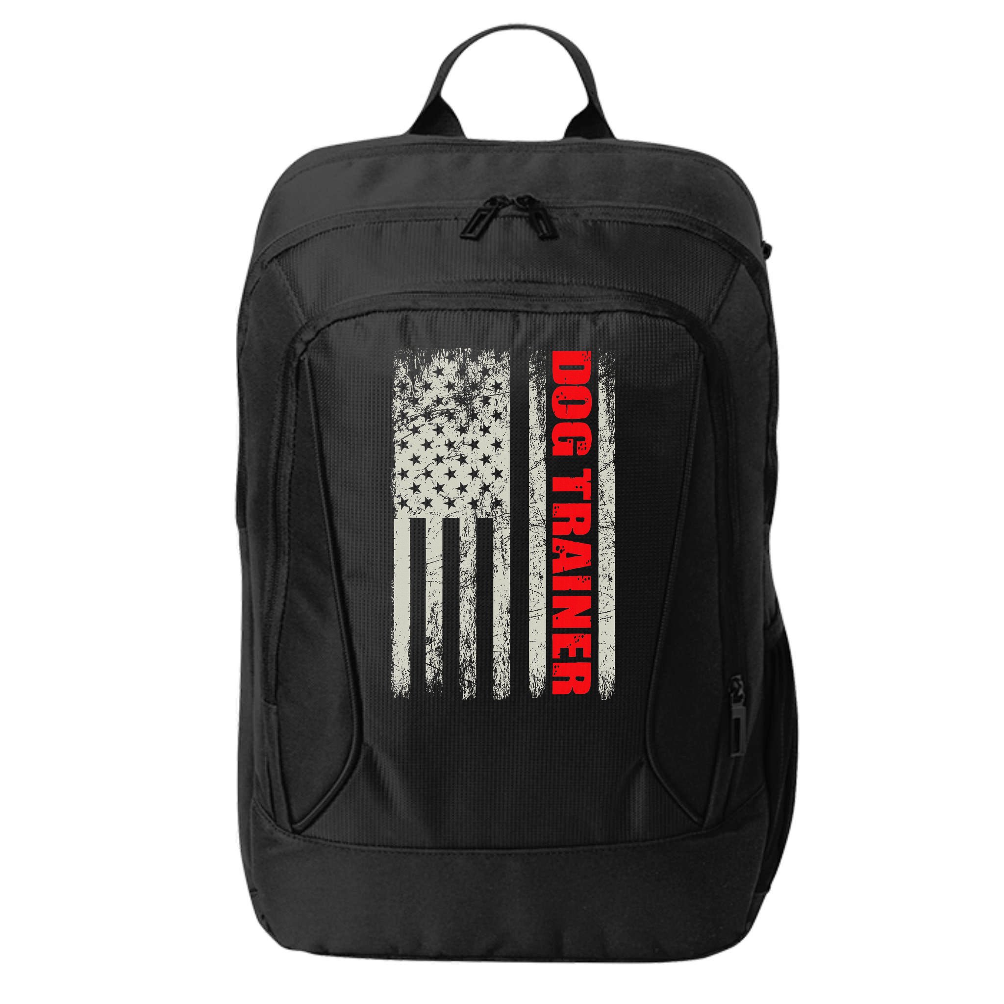 Dog Trainer Usa Flag Dog Training Fun K9 Training Show Dog City Backpack